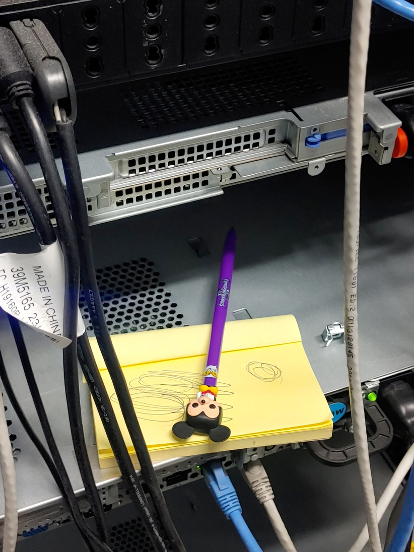 I was doing pentest in the data center the other day.